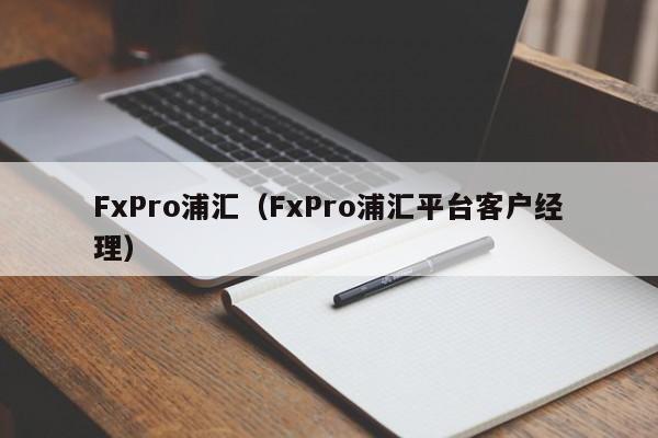 FxPro浦汇（FxPro浦汇平台客户经理）