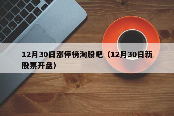 12月30日涨停榜淘股吧（12月30日新股票开盘）