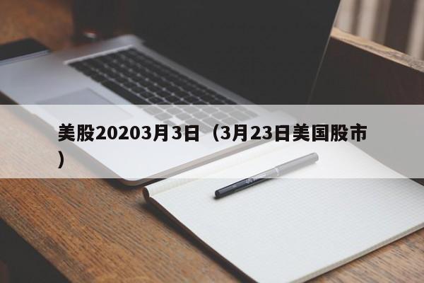 美股20203月3日（3月23日美国股市）